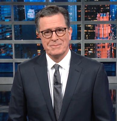 SIGNED! STEPHEN COLBERT‘S SUIT & TIE SET as worn on THE LATE SHOW