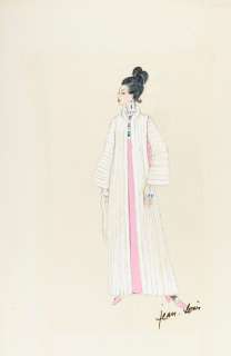 A Rosalind Russell costume design sketch by Jean-Louis from "Rosie!" | Bonhams