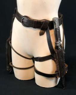 Lot 126 - Sucker Punch (2011) - Rocket "Jena Malone" Leather Belt and Holsters With Knife