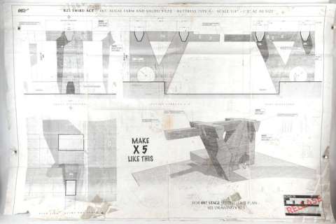 James Bond No Time To Die (2021) - Original Pinewood Set Plans, with crew annotations in pencil, 53… | Ewbank’s