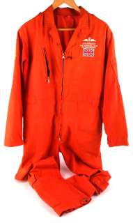 Red Arrows Original Flight Suit - Red overalls with pockets bearing the Royal Air Force Acrobatic… | Ewbank’s