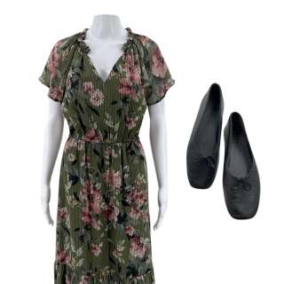Materialists Beth (Madeline Wise) Screen Worn Dress & Flats Ch 2 Sc 46 | VIP Fan Auctions