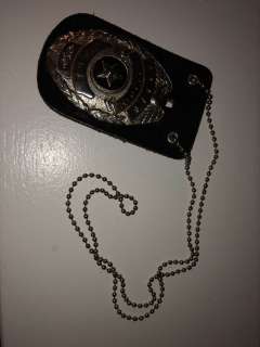 Resident Evil: Apocalypse - Police Badge (metal) leather metal lanyard for Raccoon police department | Propabilia