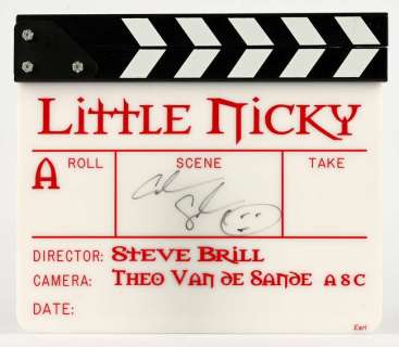Little Nicky (2000) - Original white plastic clapperboard (with stick attached). Production used… | Ewbank’s