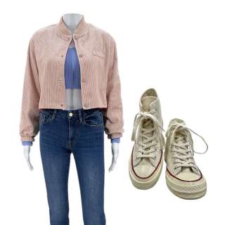 Scream VI Tara Carpenter (Jenna Ortega) Screen Worn Jacket, Shirt, Jeans & Sneakers Ch 3 Sc 31-88 | VIP Fan Auctions