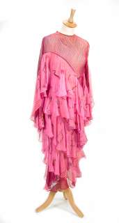 A pink chiffon dress worn by Joanna Lumley as Purdey in ’The New Avengers’, 1977 | Bonhams