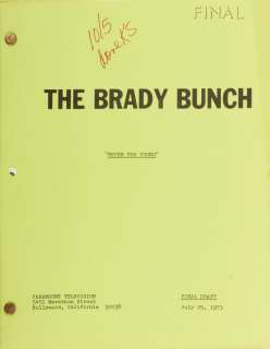 Lot 105 - The Brady Bunch (20+) episode shooting scripts.