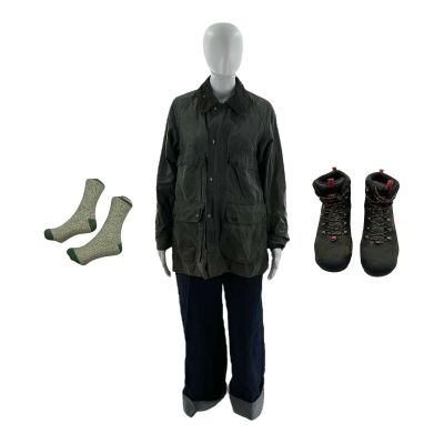 All of You Laura (Imogen Poots) Screen Worn Boots, Coat, Jeans & Socks Ch 20 Sc 65-67 | VIP Fan Auctions