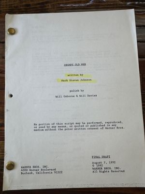GRUMPY OLD MEN JACK LEMMIN ANN MARGRET MOVIE ORIGINAL SCREENPLAY SCRIPT | eBay US