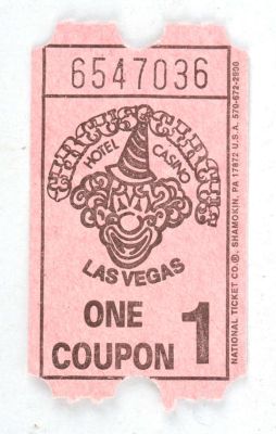 James Bond DiamondsAreForever(1971) - Circus Circus Las Vegas Casino original water balloons coupon… | Ewbank’s