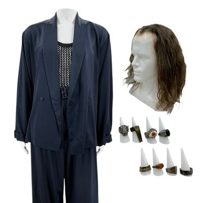 Lot 14: The Wrecking Crew Marcus Robichaux Screen Worn Stunt Double Jacket, Tank Top, Pants, (8) Rings & Wig Ch 6 Sc Multiple | VIP Fan Auctions