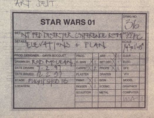 Star Wars Episode 1 The Phantom Menace (1999) - Collection of 5 Federation Destroyer Conference… | Ewbank’s