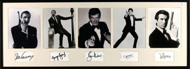 Lot 2375 - James Bond 007 - five 10 x 8 inch black and white photographic prints of James Bond throughout the… | Ewbank’s