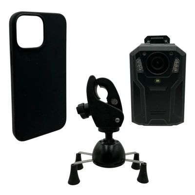 Lot 97: Mercy Jaq Screen Used Phone Case, Small Camera & Phone Mount | VIP Fan Auctions