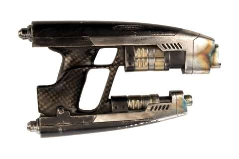 Lot 949 - Chris Pratt ‘Peter Quill / Star-Lord‘ hero and stunt static Quad Blasters from Guardians of the Gala