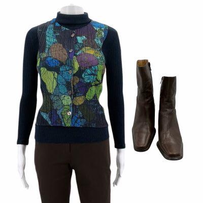 Lot 1: Poker Face Season 2 Anne Saint Marie (Lauren Tom) Screen Worn Vest, Turtleneck Shirt, Pants, Socks & Boots Ch 1 Ep 209 | VIP Fan Auctions