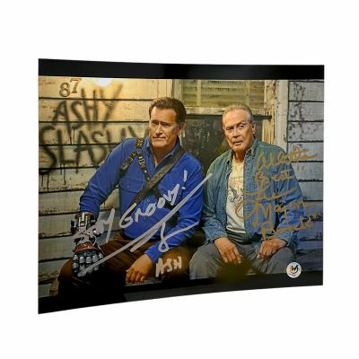 Lot 187: Ash vs Evil Dead (2015-2018) (Ash Williams (Bruce Campbell) and Brock Williams (Lee Majors)) Autograph Picture | VIP Fan Auctions