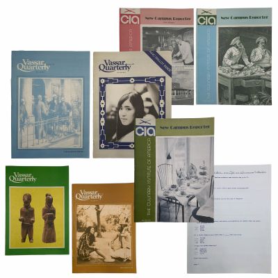 Lot 24: Tony Tony Production Used (3) CIA Books, Latin Exam & (4) Vassar Quarterly Books | VIP Fan Auctions