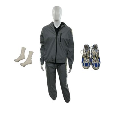 Lot 30: Primetime Chris Deleted Scene Sneakers, Jacket, Jogger Pants, Undershirt & Socks Ch 4 Sc 37-B41 | VIP Fan Auctions