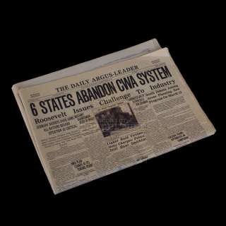 Lot 238 - Public Enemies – Prop “The Daily Argus-Leader” Newspaper – A433
