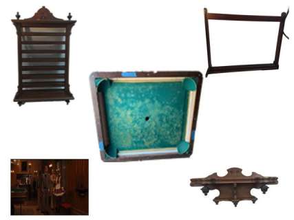 Django Candi Plantation Pool Table | Premiere Props