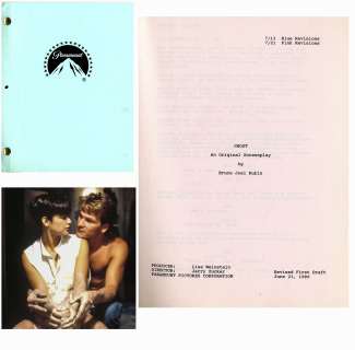 Patrick Swayze’s Personal Copy of the Script for ’’Ghost’’ -- With COA From Lisa Niemi Swayze | Nate Sanders