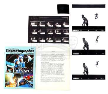 TRON (1982) - Lot 826 - Set of 29 Kodaliths and Behind-the-Scenes VFX Materials