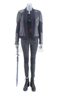 Marvel‘s Agents of S.H.I.E.L.D. - Lot 414 - Melinda May‘s Bloodied Stunt Izel Fight Costume with Sword and Sword Hilt