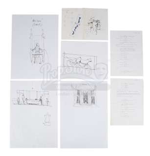 GLADIATOR (2000) & KINGDOM OF HEAVEN (2005) - Lot 301 - Five Hand-drawn Ridley Scott "Ridleygrams"