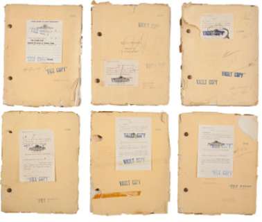 A Lon Chaney-Related Collection of Silent Era Film Scripts, 1920s.