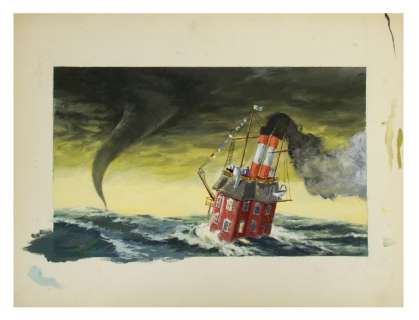 "Mary Poppins" Uncle Albert’s House Concept Painting. | Van Eaton Galleries