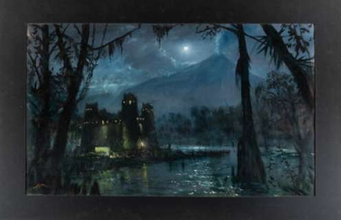 Batman & Robin Concept Oil Painting of "Gilgamesh Lab Concept Art 2" (Warner Bros, 1997). | Heritage