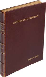 Personal book-bound script for Gentleman‘s Agreement (20th Century-Fox, 1947).