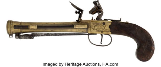 Reggie Lee "Tai Huang" Secondary Flintlock Blunderbuss Pistol from Pirates of the Caribbean: At World’s End (Walt Disney, 2007). | Heritage