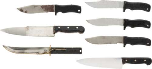 Under Siege / Under Siege 2: Dark Territory (Warner Bros., 1992, 1995), Steven Seagal "Casey Ryback" Group of Stunt, Special Effects, and Prop Knives. (Total: 7 Items)