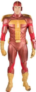 Jingle All the Way (TCF, 1996), Arnold Schwarzenegger "Turbo Man" Costume on Display. | Heritage