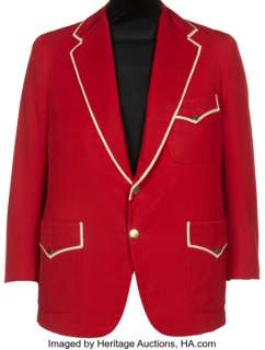 Captain Kangaroo (CBS TV, 1955-1984), Bob Keeshan "Captain Kangaroo" Signature Red Suit Jacket.