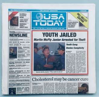 Replica Prop - Originally Sold on Newstands - Original Usa Today Newspaper, Back To the Future | Back to the Future, Replica Prop - Originally Sold on Newstands - Original USA Today Newspaper - - Movie prop | Catawiki