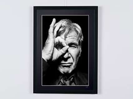 Harrison Ford - Portrait | Harrison Ford - Portrait - Fine Art Photography - Luxury Wooden Framed 70X50 cm - Limited Edition Nr 03 of 30 - Serial ID 17182 - - Original Certificate (COA), Hologram Logo Editor and QR Code | Catawiki