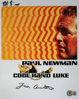 Cool Hand Luke - Lou Antonio (Koko) - Autograph, Photo With Beckett COA