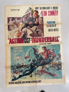 James Bond 007: Thunderball - Original Manifesto 140x100 cm - Edizione 1965 - Italy | Catawiki