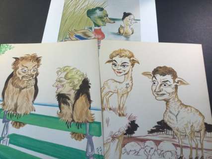 Georges Bastia ( 1904-1980 ) - Yves Montand & Simone Signoret, Pauline Carton & René Lefevre, Raymond Souplex & Jane Sourza | Catawiki