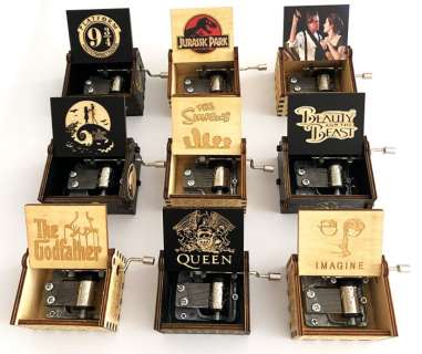 Themed collection - 9 x MUSIC BOXES with Musical Movement with The Main Soundtracks From Populars Films | Catawiki