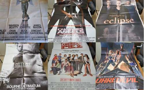 Robin Williams Gene Hackman De Vito Jodie Foster Dan Haycroyd Ben Affleck Tom Selleck Matthew - Lot of Classic Filmposters - Large, Italian Original Manifesti - Hackman De Vito Jodie Foster - Large, vintage Italian Original Manifesti - Hackman De… | Catawiki