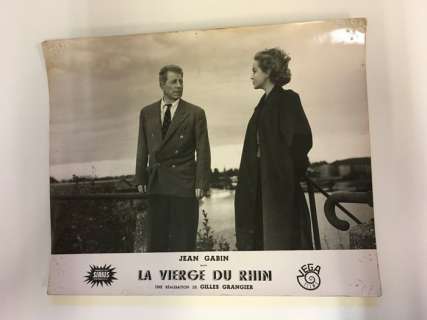 Jean Gabin Nadia Gray Élina Labourdette Andrée Clément - Lobby cards La vierge du Rhin | Catawiki