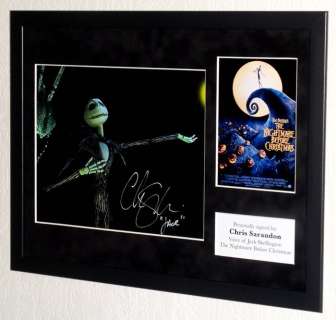 Nightmare before Christmas, a - Chris Sarandon (Voice of Jack Skellington) Premium Framed, signed + COA | Catawiki