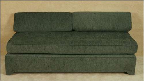 "Next" 2007 with "Nicolas Cage" Green Fold Out Modern Sofa used as a Movie Prop | 20th Century Props