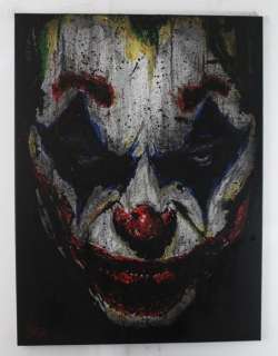 Joker - by artist Vincent Mink, handpainted and signed painting. - Portrait | Catawiki