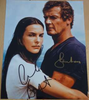 James Bond 007: For Your Eyes Only - Roger Moore (+) is James Bond 007 & Carole Bouquet as Melina Havelock - autopgraph, photo, signed with Certified Genuine b´bc holographic COA | Catawiki