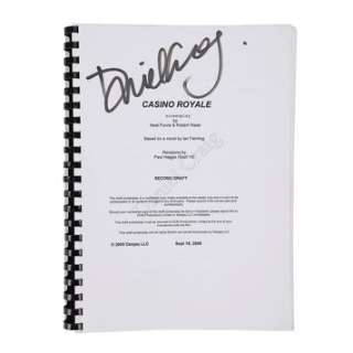 JAMES BOND: CASINO ROYALE (2006) - Lot 234 - Daniel Craig‘s Annotated and Autographed Script